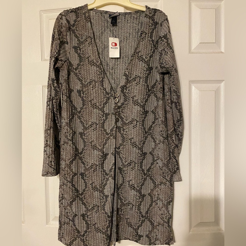 NWT Snake print cardigan from Buckle